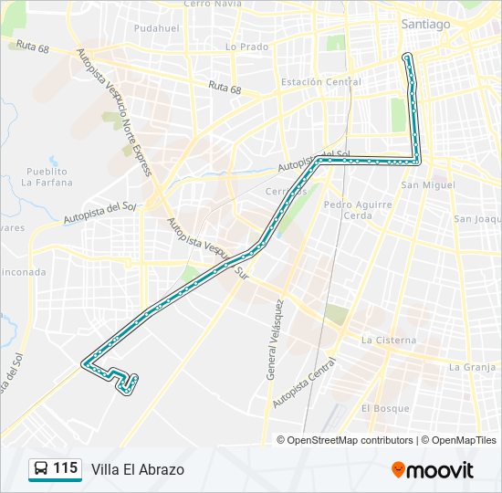 Mapa de 115 de micro