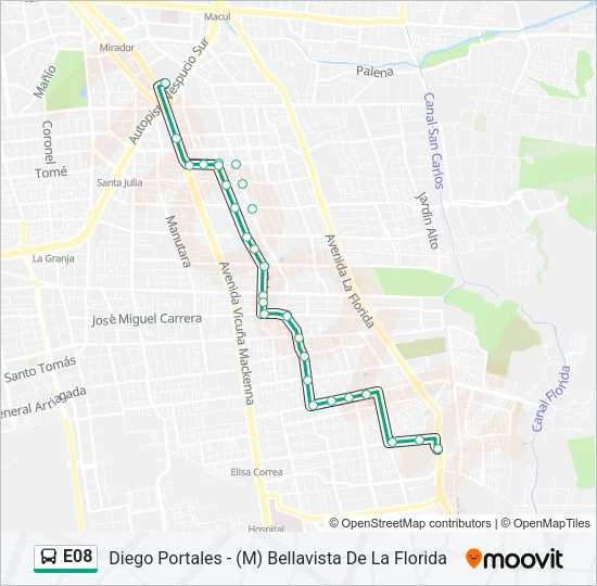 E08 Micro Line Map