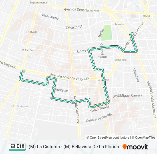 E18 Micro Line Map