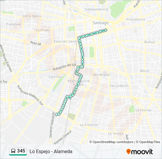 345 Micro Line Map