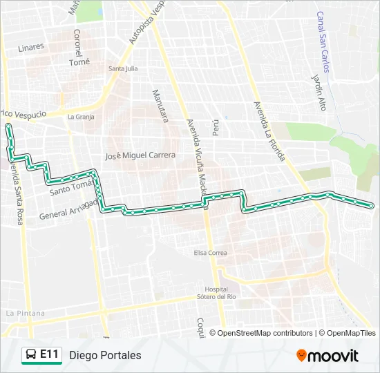 E11 Micro Line Map