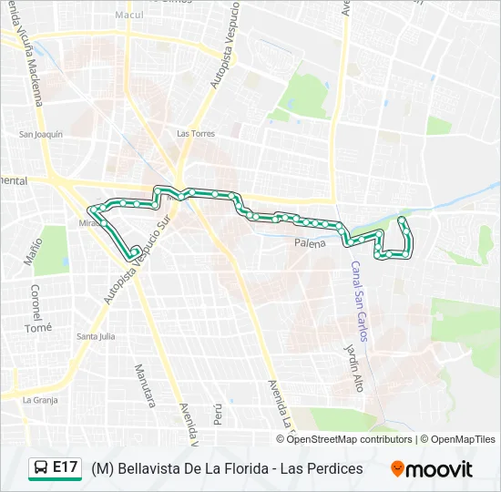 E17 Micro Line Map