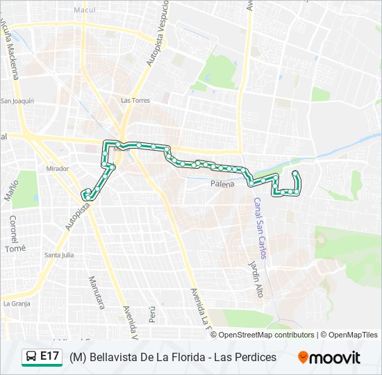 E17 Micro Line Map