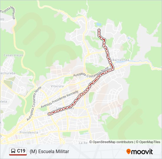 C19 Micro Line Map