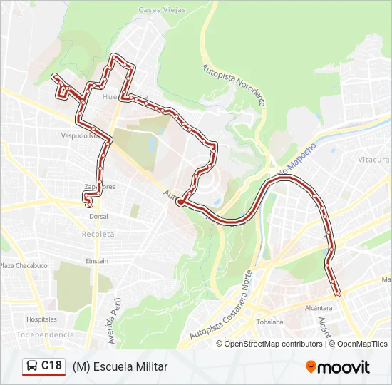 C18 Micro Line Map