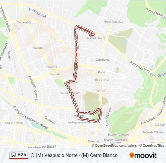 B25 Micro Line Map