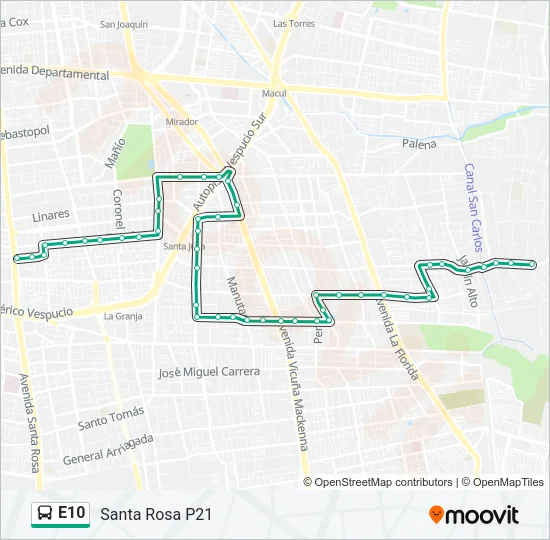 E10 Micro Line Map