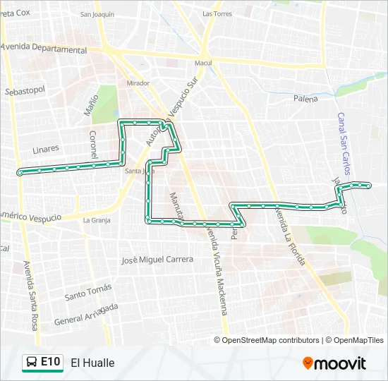 E10 Micro Line Map