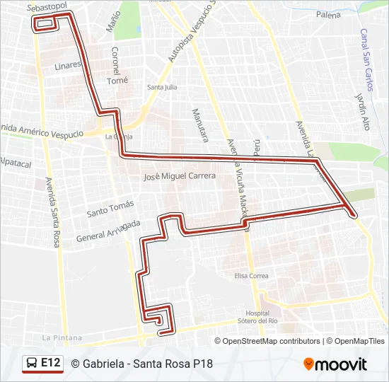 E12 Micro Line Map