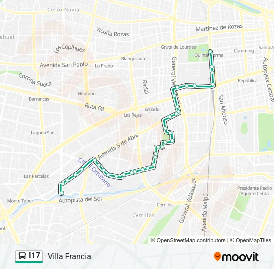 I17 Micro Line Map