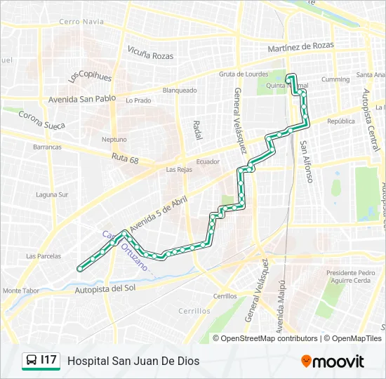 I17 Micro Line Map