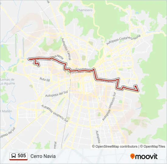 505 Micro Line Map