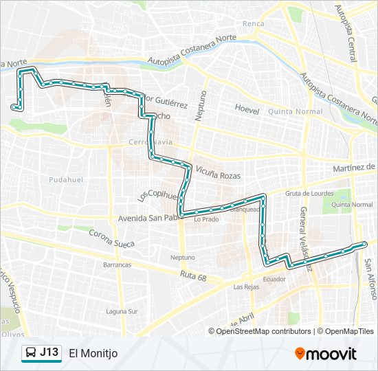 Mapa de J13 de Micro