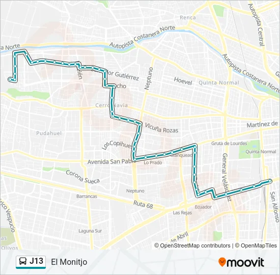 J13 Micro Line Map