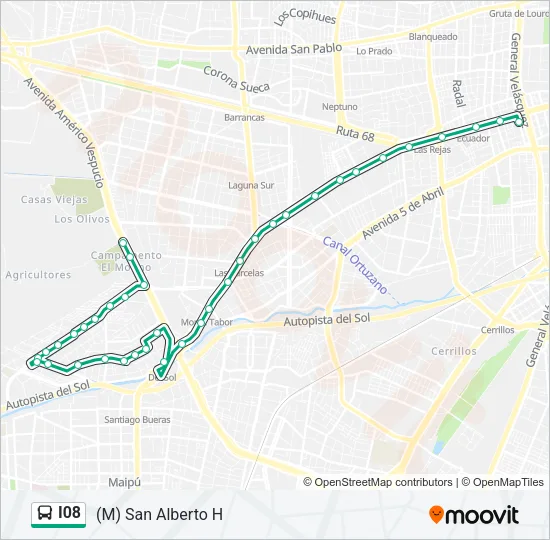 I08 Micro Line Map
