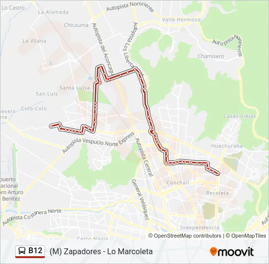 B12 Micro Line Map