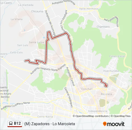 B12 Micro Line Map