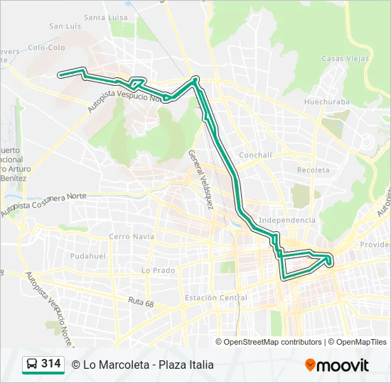 314 Micro Line Map