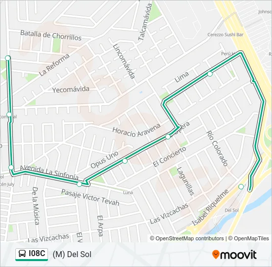 I08C Micro Line Map