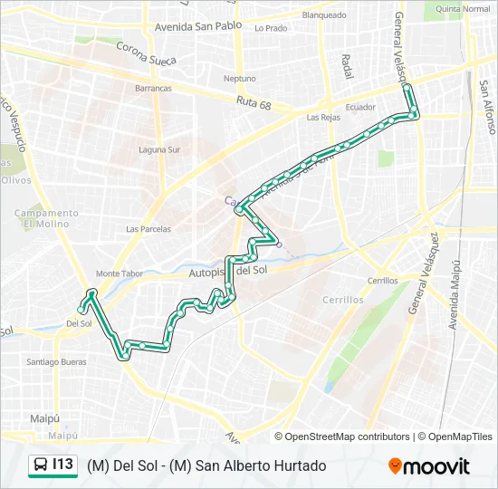 I13 Micro Line Map