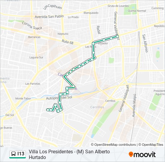 I13 Micro Line Map