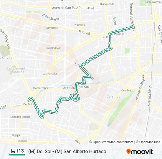 I13 Micro Line Map