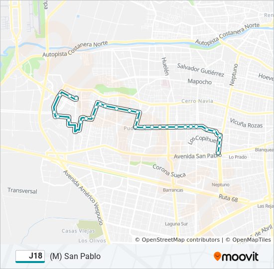 J18 micro Line Map
