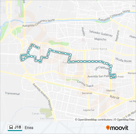 J18 Micro Line Map