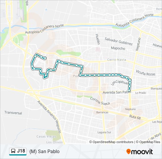 J18 Micro Line Map