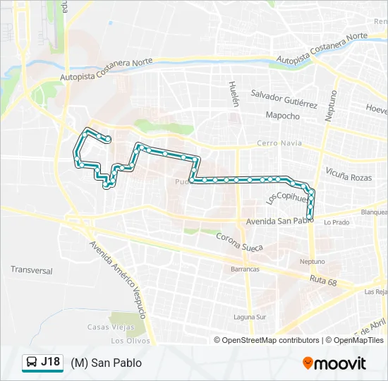 J18 Micro Line Map