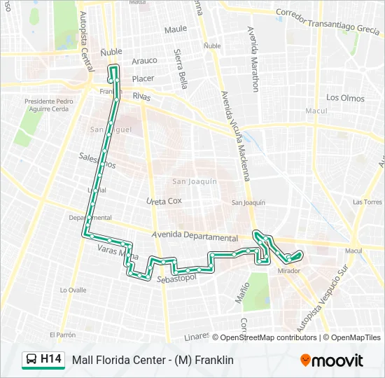 H14 Micro Line Map