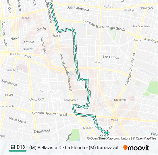 D13 Micro Line Map