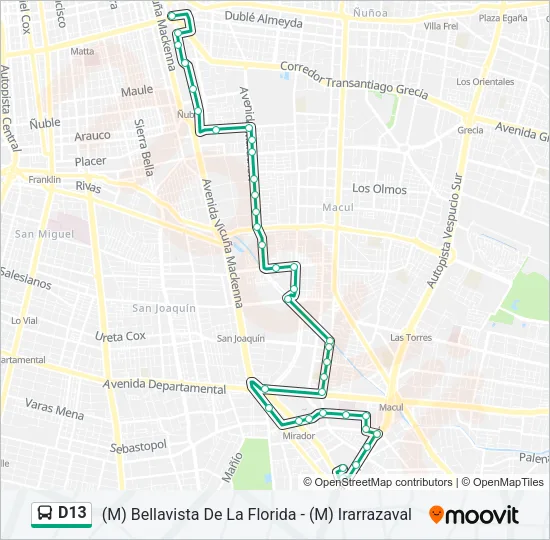 D13 Micro Line Map