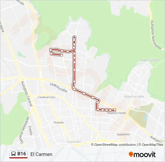 B16 Micro Line Map