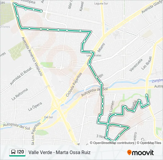I20 Micro Line Map