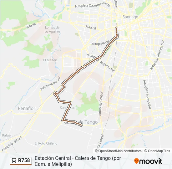 R758 Micro Line Map