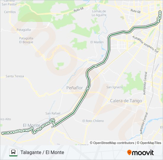 Mapa de FLOTA TALAGANTE de Micro