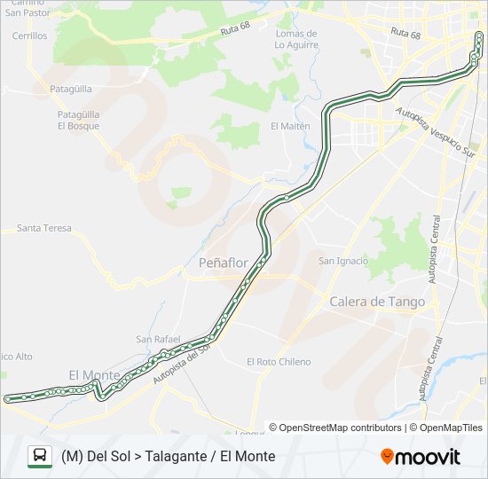 Mapa de FLOTA TALAGANTE de Micro