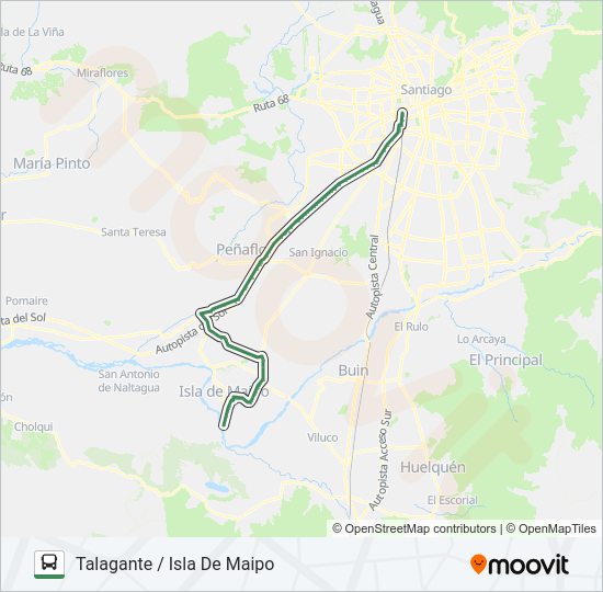 Mapa de FLOTA TALAGANTE de Micro