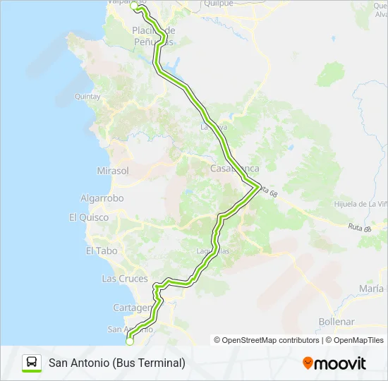 FLIXBUS CL014 Micro Line Map