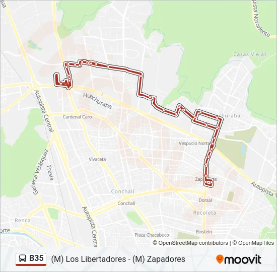 B35 Micro Line Map