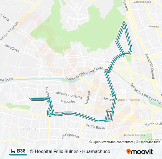 B38 Micro Line Map