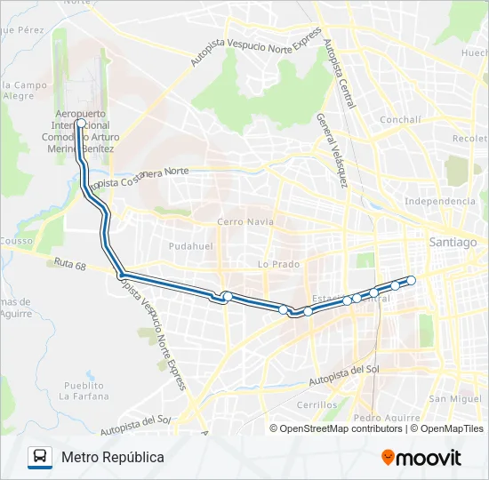 CENTROPUERTO Micro Line Map