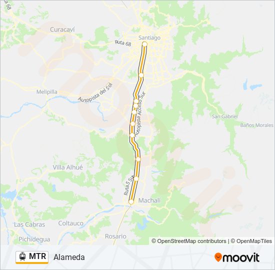 MTR light rail Line Map