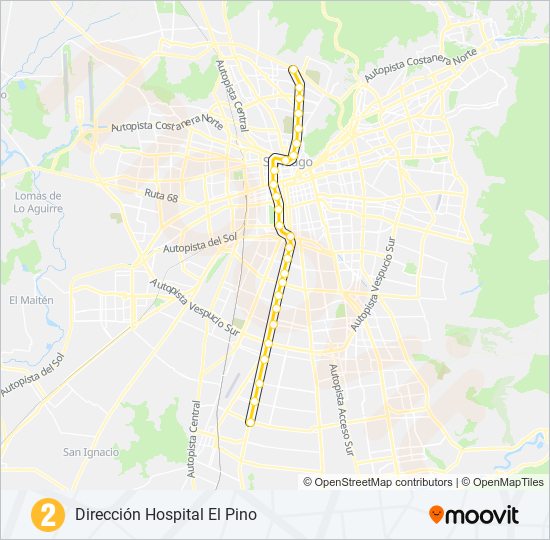 L2 metro Line Map