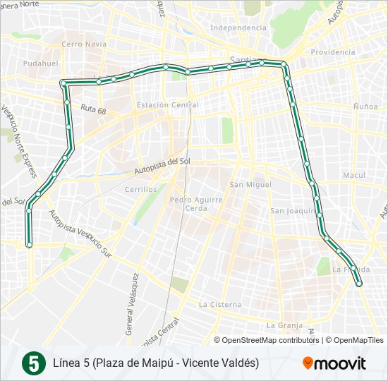 L5 metro Line Map