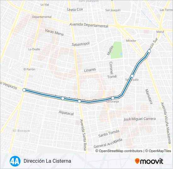 L4A Metro Line Map