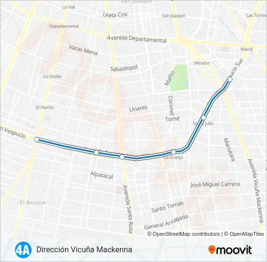L4A Metro Line Map
