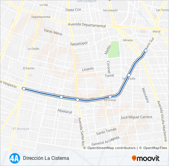 L4A metro Line Map