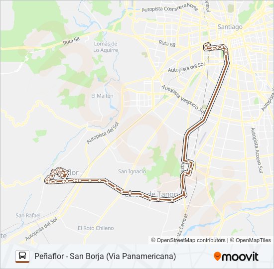 BUSES PEÑAFLOR Micro Line Map